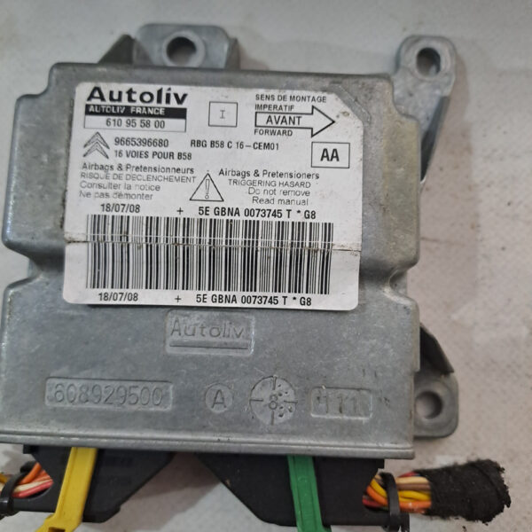 Блок управління AIRBAG Citroёn 9665396680