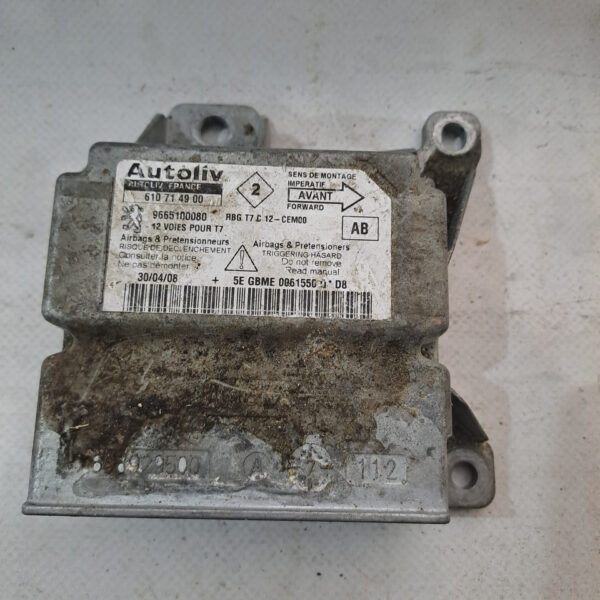 Блок управління AIRBAG Peugeot 9665100080