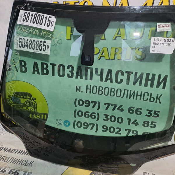 Скло лобове з датчиком дощу Citroen С4 B7 оригінал