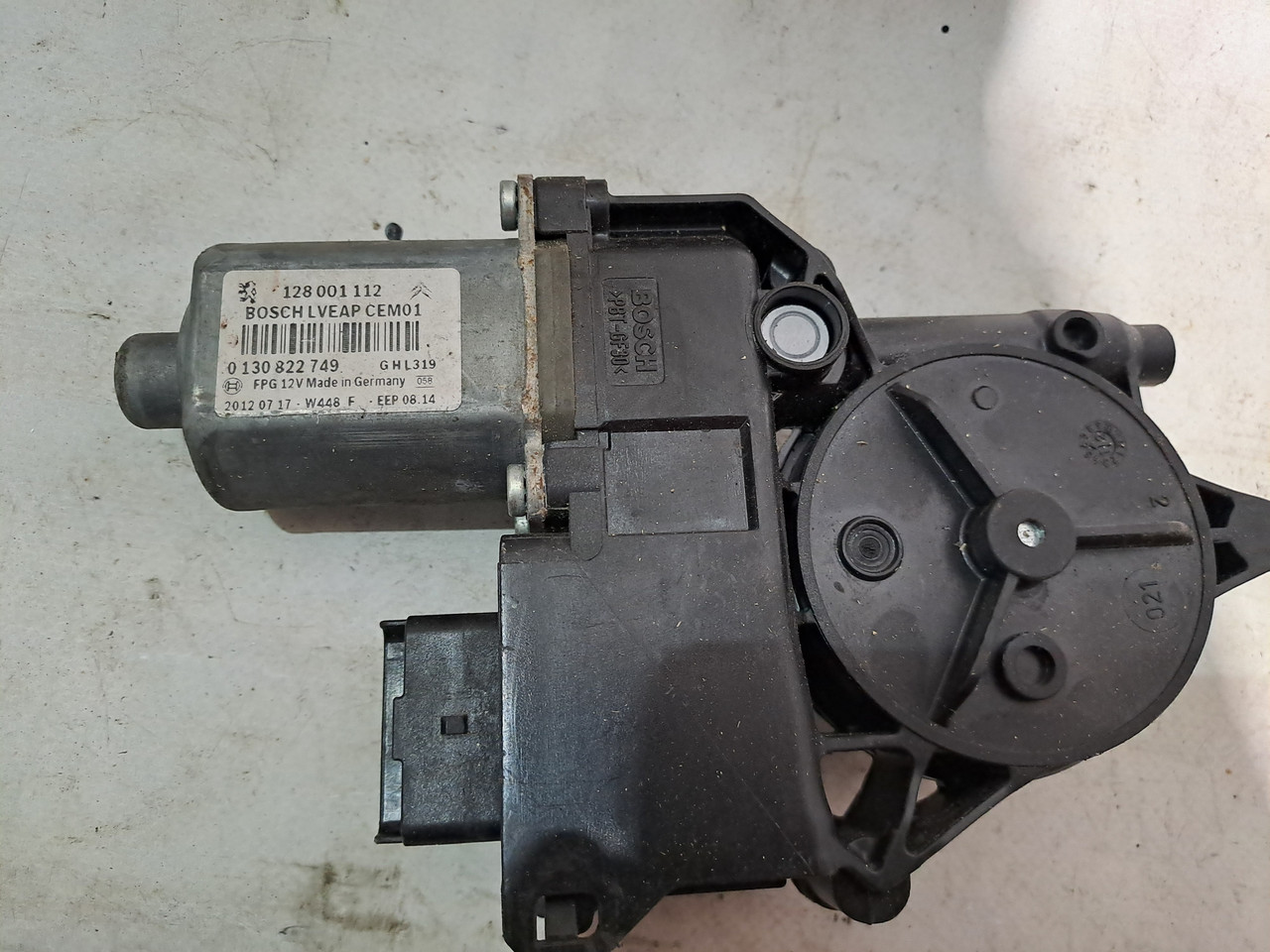 Моторчик склопідіймача передній правий Citroen C5 2008-2017 128001112 Моторчик склопідіймача передній правий Citroen C5 2008-2017 128001112