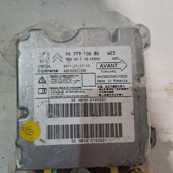 Блок управління Airbag Peugeot-508 9677910680