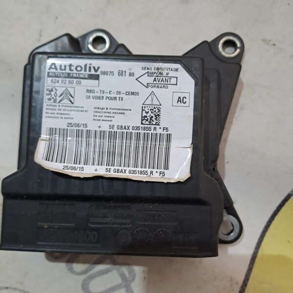 Блок управління Airbag Peugeot 308 t9 9807568180