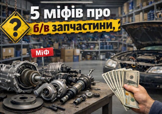 5 міфів про б/в запчастини, які коштують вам зайвих грошей