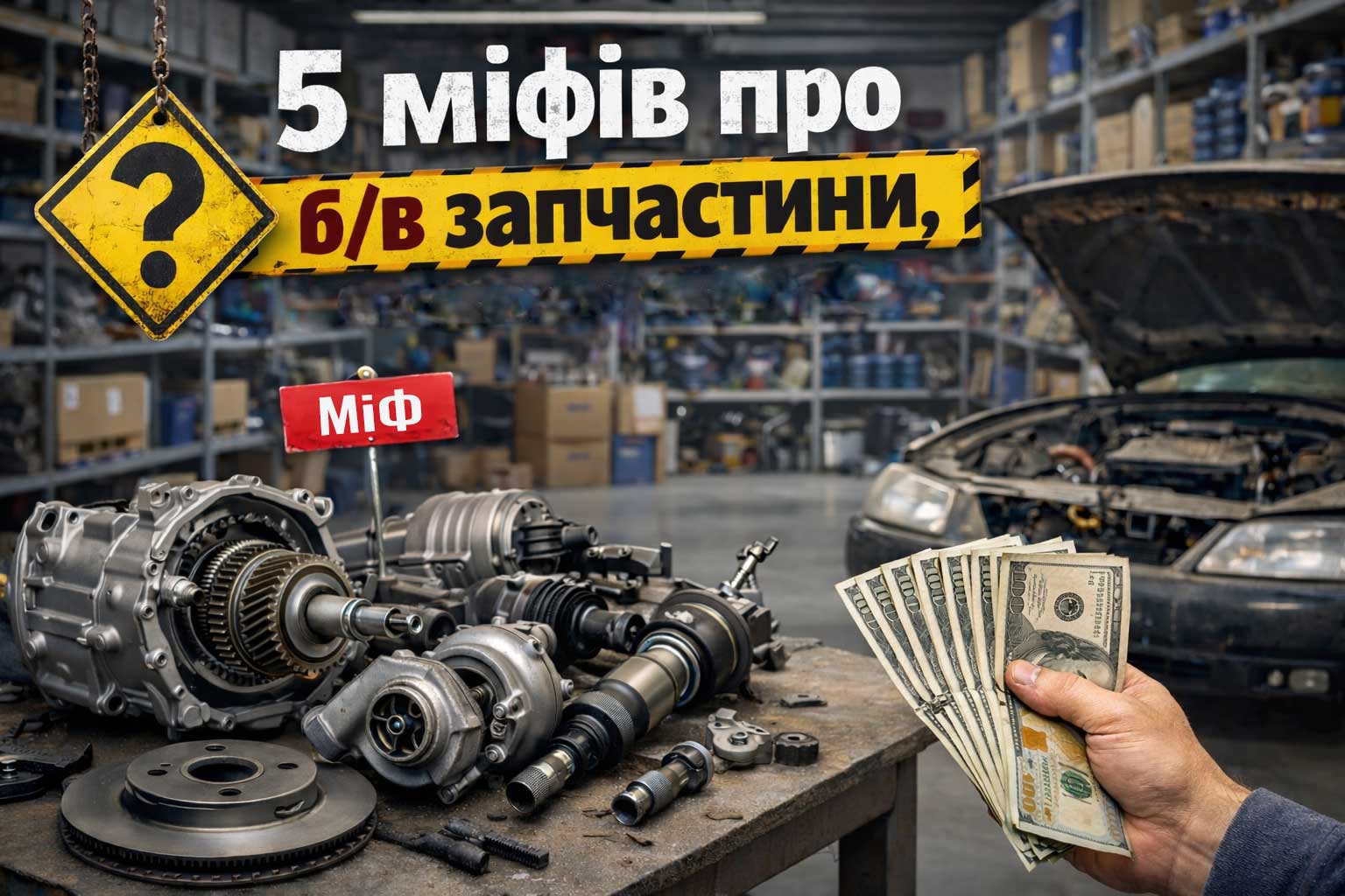 5 міфів про б/в запчастини, які коштують вам зайвих грошей