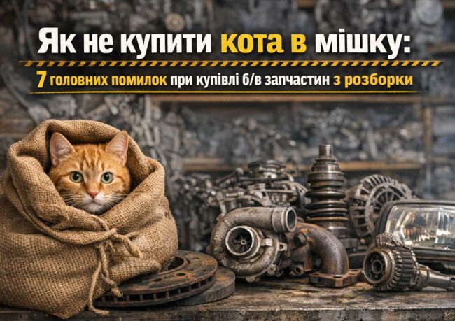Як не купити кота в мішку: 7 головних помилок при купівлі б/в запчастин з розборки