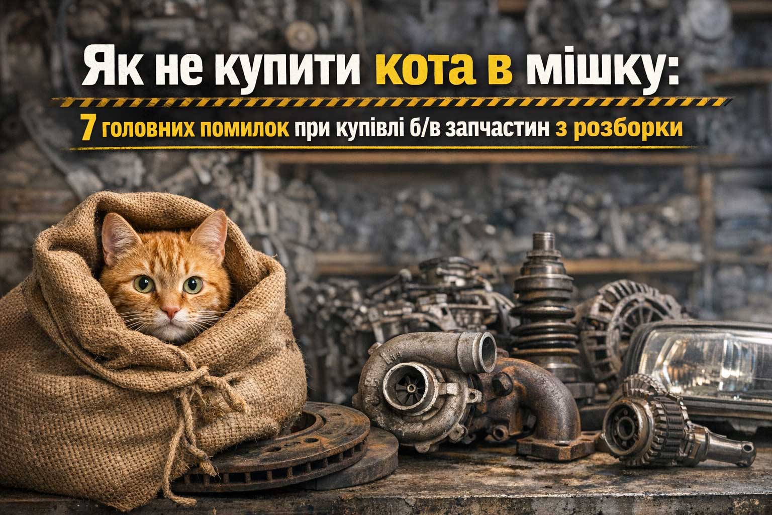 Як не купити кота в мішку: 7 головних помилок при купівлі б/в запчастин з розборки